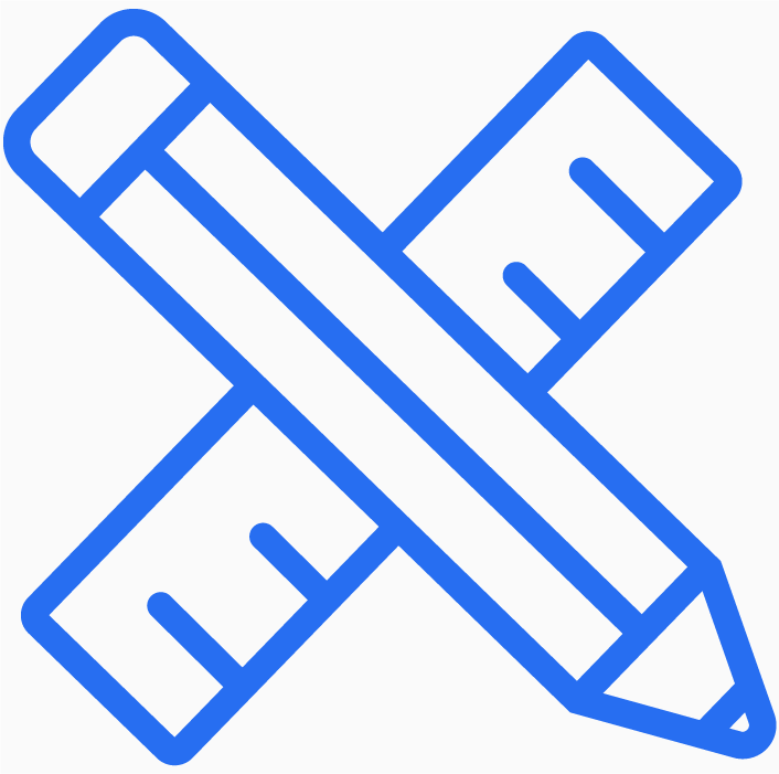 Line icon representing business branding with a stylized brand mark. Professional Branding and Web Design