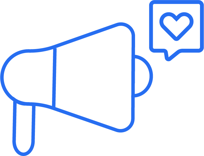 Line icon showing social media notifications and message bubble