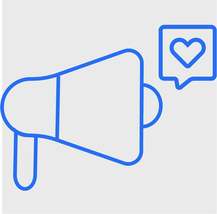 Line icon showing social media notifications and message bubble